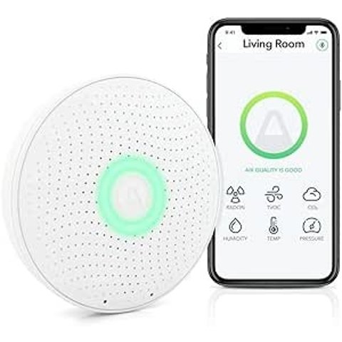 AIRTHINGS Wave Plus 家用氡气监测仪 + 温湿度传感器