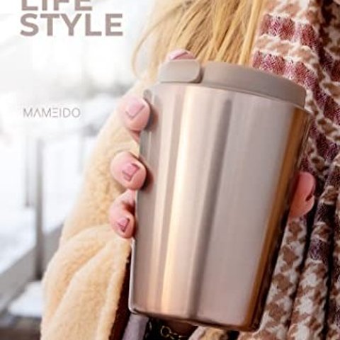 玫瑰金保温咖啡杯