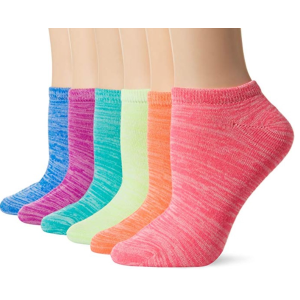 女士彩色短袜 6只装  一天一个颜色