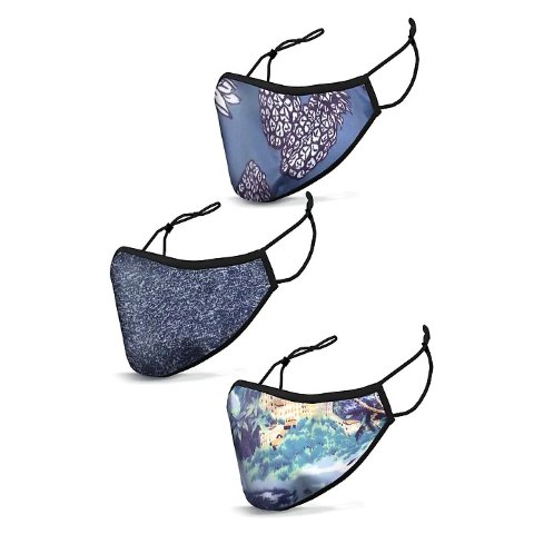 印花口罩 3只装