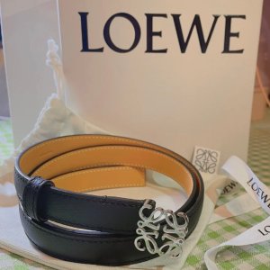 Loewe4厘米双面皮革腰带