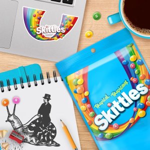 补货：SKITTLES 脆皮彩虹糖 320g 热带水果味还有！