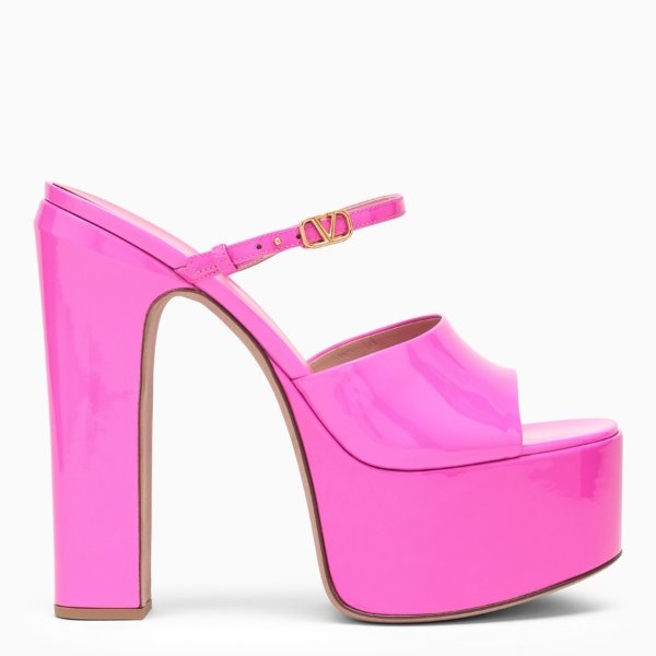 Pink PP 厚底凉鞋
