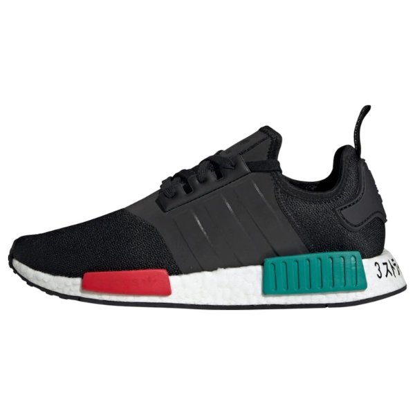 Sneaker ' NMD_R1' in grasgrun / feuerrot / schwarz