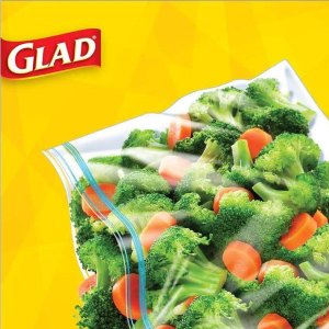 GLAD 大号保鲜袋30枚 加厚版可微波 腌肉不漏液