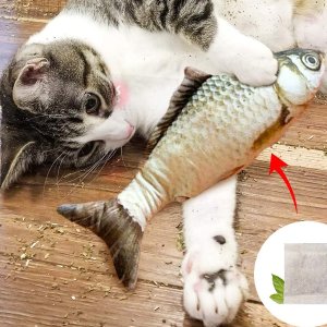 Namsan 小猫吃鱼USB电动玩具   逗猫小神器