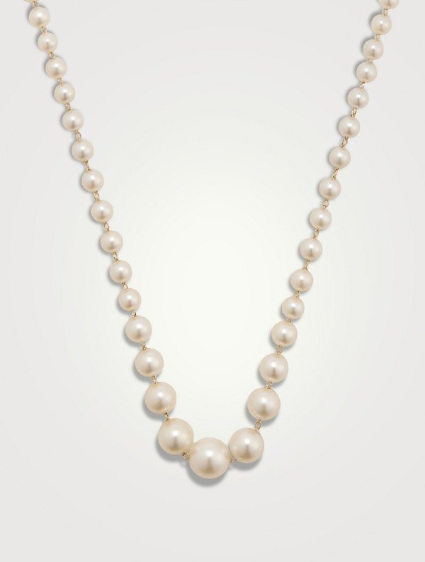 14K Gold Pearl Necklace