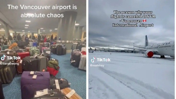 “太混乱了” 华人温哥华机场被困经历：大量航班取消，现场一团槽