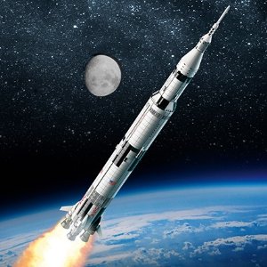 史低价：乐高 土星五号火箭 1969件完整还原 登月纪念正当时