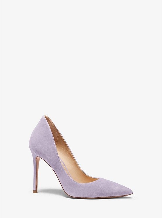 浅紫色高跟鞋