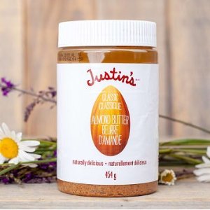 Justin's 经典杏仁酱 454g 香醇美味 优质天然有机原料