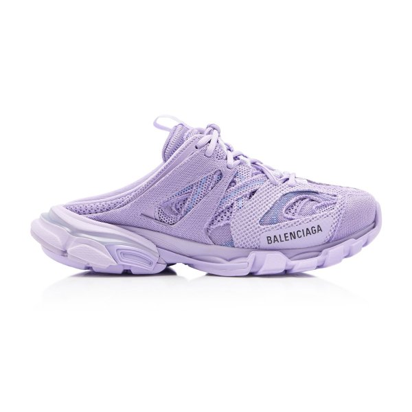 紫色track拖鞋