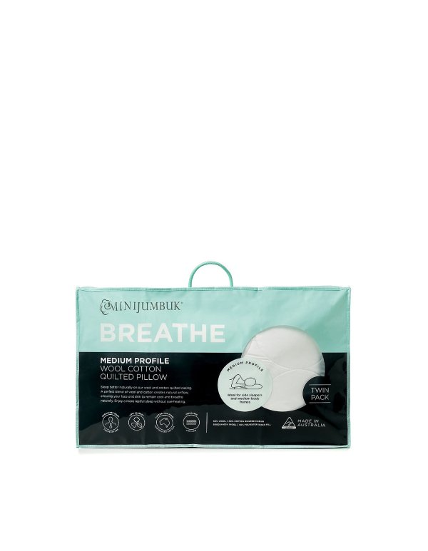 Breathe quilted pillow Twin Packs