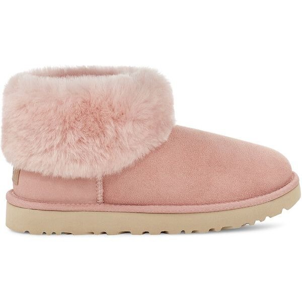 Classic Mini Fluff粉色雪地靴