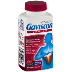 Gaviscon 嘉胃斯康 Extra Strength 速效缓解 胃酸胃灼热 咀嚼片
