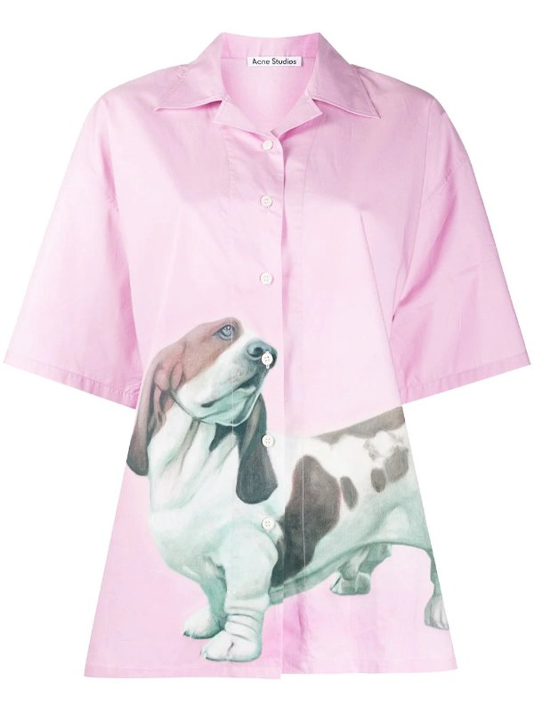 粉色狗狗短袖