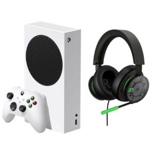 史低价：Microsoft Xbox Series S (512GB) 游戏主机+20周年耳机套装