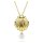 Idyllia Y pendant Crystal pearl, Shell, White, Gold-tone plated