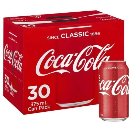Classic Coke Multipack Cans 375mL 30 Pack