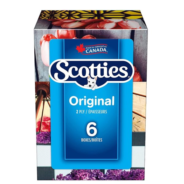 Scotties 柔软2层面巾纸 126抽*6盒 