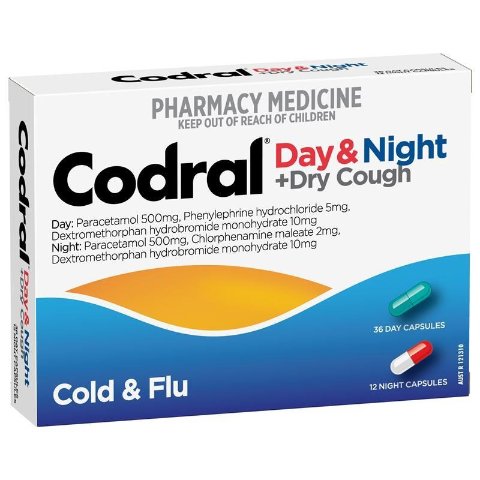 + Cough Day & Night 48 Capsules