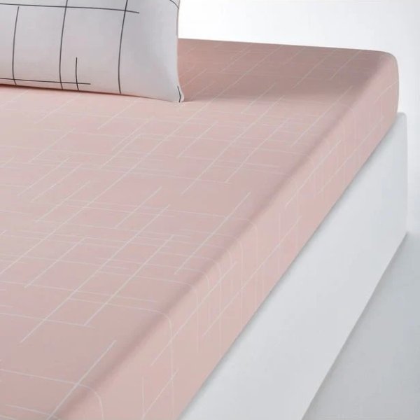 简单粉色床单