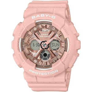 Baby-GBaby G Women's Ba130 Metallic Series Watch Resin Glass Pink