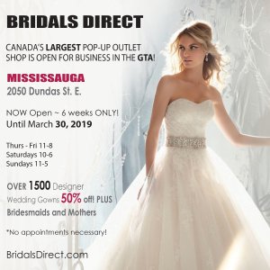 Bridal's Direct 名牌婚纱春季开仓特卖会 准新娘看过来