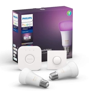 Philips Hue 白色和彩色智能灯泡套装 5.7折特价