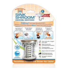 SinkShroom 硅胶洗手台毛发阻挡器