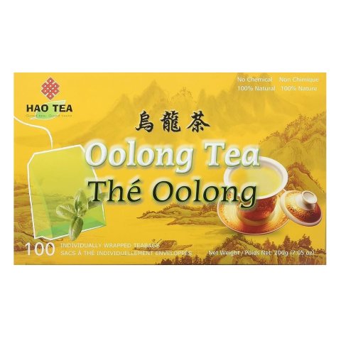 白菜价：Hao Tea 中国产乌龙茶包 2g*100包 便宜大盒还好喝