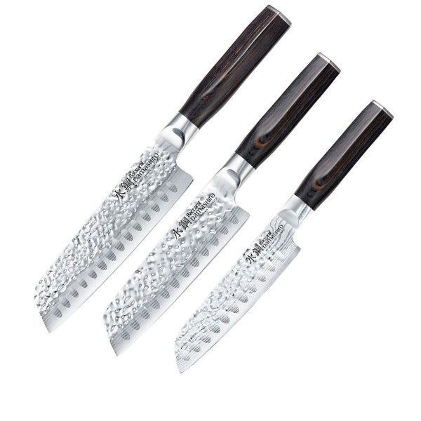 Baccarat Damashiro Emperor 锤纹刀3件套