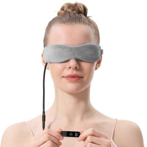 电加热眼罩 可调节温度、定时 缓解压力、眼干、疲劳