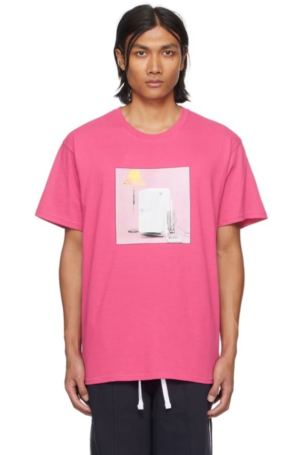 Pink The Cure Printed T恤