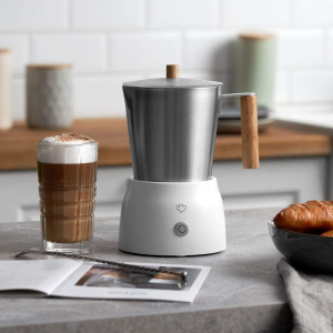 Springlane 电动奶泡机 不锈钢+橡木 美观又耐用 咖啡好伴侣