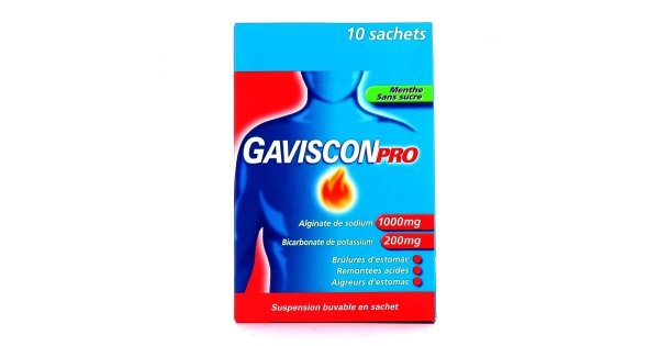Gaviscon pro menthe sans sucre