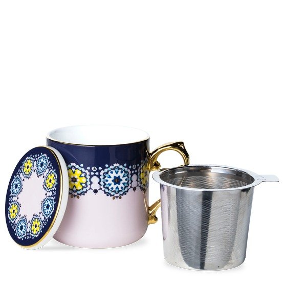 Basket Mug With Infuser Pink/Blue - T2 APAC | T2 TeaAU