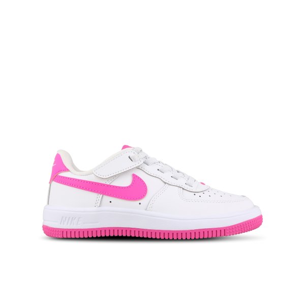 Nike Air Force 1 大童粉勾小白鞋