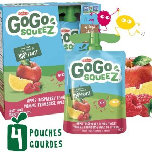史低价：GoGo squeeZ 100%水果泥 宝宝辅食 大人的低卡健康零食