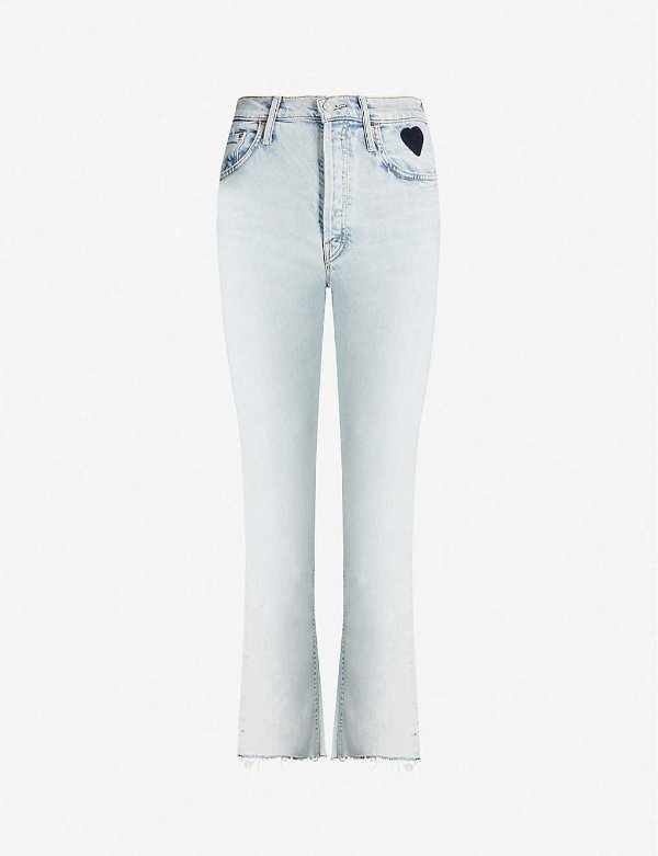 Tomcat faded high-rise straight jeans