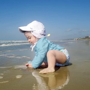 婴儿遮阳帽 透气舒适面料 保护面部颈部娇嫩肌肤