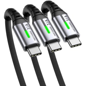 🥬白菜价🥬：INIU USB-C 3.1A 尼龙防护快充线 3件套
