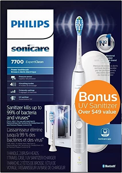 Philips Sonicare Expertclean 7700 电动牙刷 白色