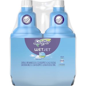 $4.2/瓶Swiffer Wetjet 多用途地板清洁剂1.25L*2瓶 安全快干配方