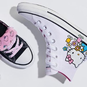 Converse x Hello Kitty 合作款帆布鞋打折啦