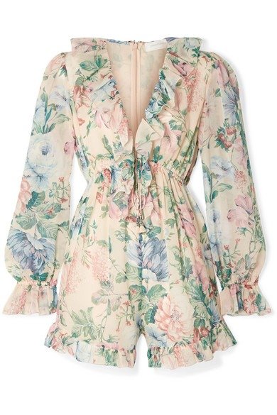 Zimmermann Floral 连体裤