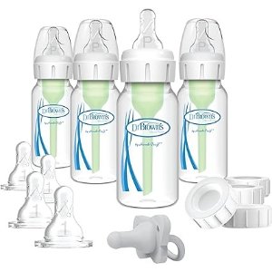 Dr. Brown'sOptions+ 慢流早产儿和新生儿防胀气奶瓶套装