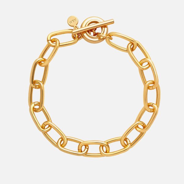 Women's Ripple T-Bar Bracelet - Gold