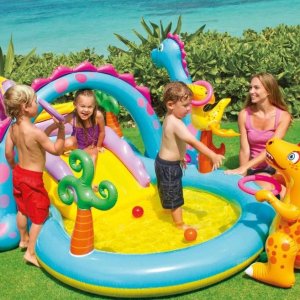 夏日必败：Intex 恐龙充气泳池 孩子超爱的迷你水上乐园