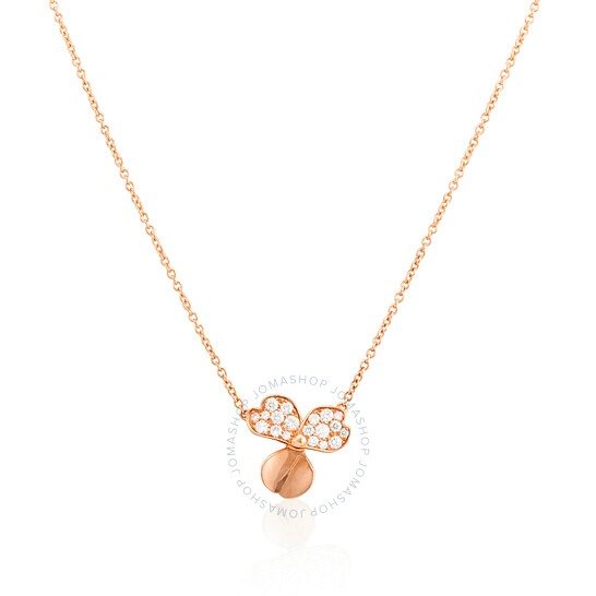 Tiffany 18KT Rose Gold钻石花项链